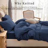 Load image into Gallery viewer, Jersey Knit Cotton Duvet Cover Set