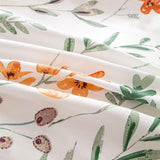 Load image into Gallery viewer, Floral Cotton Duvet Cover Set with Pillow Shams – 3 Pieces