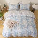 Load image into Gallery viewer, Luxury Floral Cotton Duvet Cover Set – 600TC Ultra-Soft Breathable Bedding