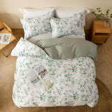 Load image into Gallery viewer, Ultra-Soft Cotton Floral Duvet Cover Set – Luxury 600 Thread Count Bedding