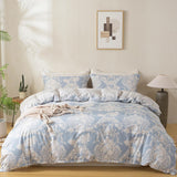 Load image into Gallery viewer, Luxury Floral Cotton Duvet Cover Set – 600TC Ultra-Soft Breathable Bedding