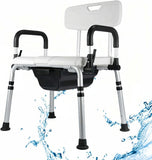 Load image into Gallery viewer, 2-in-1 Shower Chair &amp; Bedside Commode