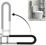 Load image into Gallery viewer, 23.6" Fold-Up Toilet Grab Bar with Padded Grip
