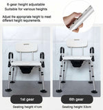 Load image into Gallery viewer, 2-in-1 Shower Chair &amp; Bedside Commode