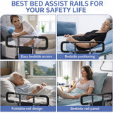 Load image into Gallery viewer, 43" Fold-Down Bed Rail with Support Legs