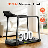 Load image into Gallery viewer, Foldable Walking Treadmill with Long Handrails