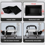 Load image into Gallery viewer, 2-in-1 Shower Chair &amp; Bedside Commode