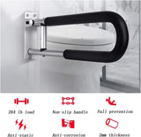 Load image into Gallery viewer, 23.6" Fold-Up Toilet Grab Bar with Padded Grip