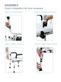 Load image into Gallery viewer, 360° Swivel Shower Chair with Arms &amp; Back