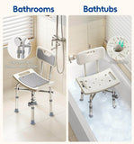 Load image into Gallery viewer, Padded Shower Chair with Backrest