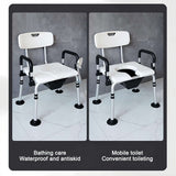 Load image into Gallery viewer, 2-in-1 Shower Chair &amp; Bedside Commode