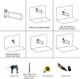 Load image into Gallery viewer, 23.6" Fold-Up Toilet Grab Bar with Padded Grip